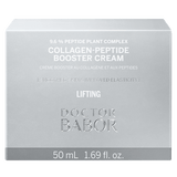 Crema facial antiarrugas de alta gama Doctor Babor Lifting, formulada con péptidos de colágeno, aceites nutritivos y ácidos hialurónicos multimoleculares para una piel más firme, hidratada y rejuvenecida. Ideal para reducir líneas de expresión y arrugas, dejando un cutis radiante y suave. Producto vegano y libre de ingredientes nocivos.
