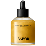 Aceite corporal rico y luminoso para una piel radiante y flexible. Soul & Body Shimmer Oil proporciona un momento de relajación para el cuerpo y los sentidos.