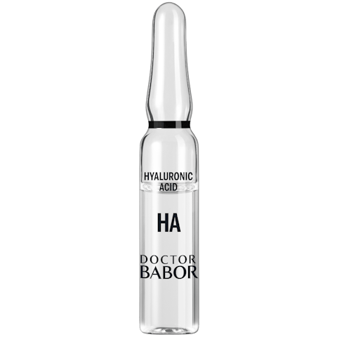 Doctor Babor Hydration 10D Hyaluronic Ampoule Serum Concentrate, sérum hidratante con ácido hialurónico que proporciona hidratación profunda y rellena la piel.