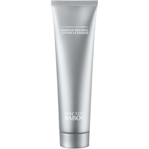 Doctor Babor Regeneration Barrier Balance Lotion Cleanser, limpiador facial suave para piel sensible. Elimina impurezas, hidrata y fortalece la barrera protectora de la piel, dejándola fresca y suave.