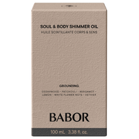 Aceite corporal rico y luminoso para una piel radiante y flexible. Soul & Body Shimmer Oil proporciona un momento de relajación para el cuerpo y los sentidos.