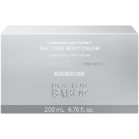 Doctor Babor Regeneration The Cure Body Cream, crema corporal regeneradora con extracto de plantas Biogen. Mejora la firmeza y elasticidad de la piel mientras reduce las estrías.